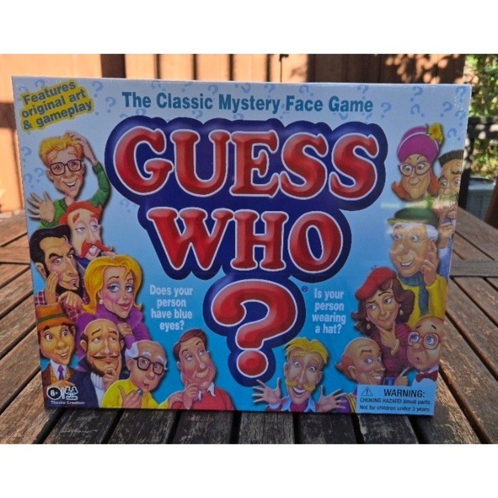 Guess Who? Classic Edition Mystery Face Board Game Retro 1980s Style New